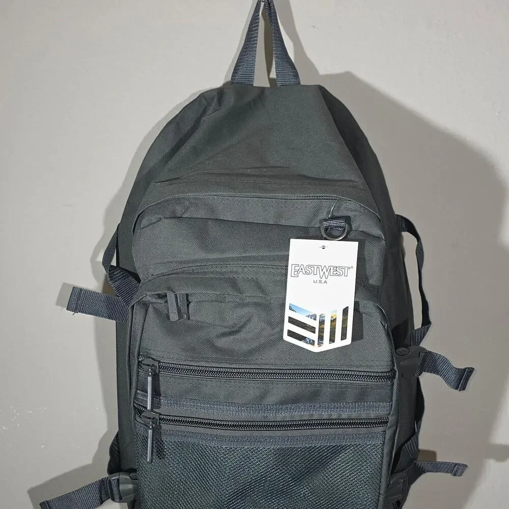 East-west Grey and Black Camping-hiking